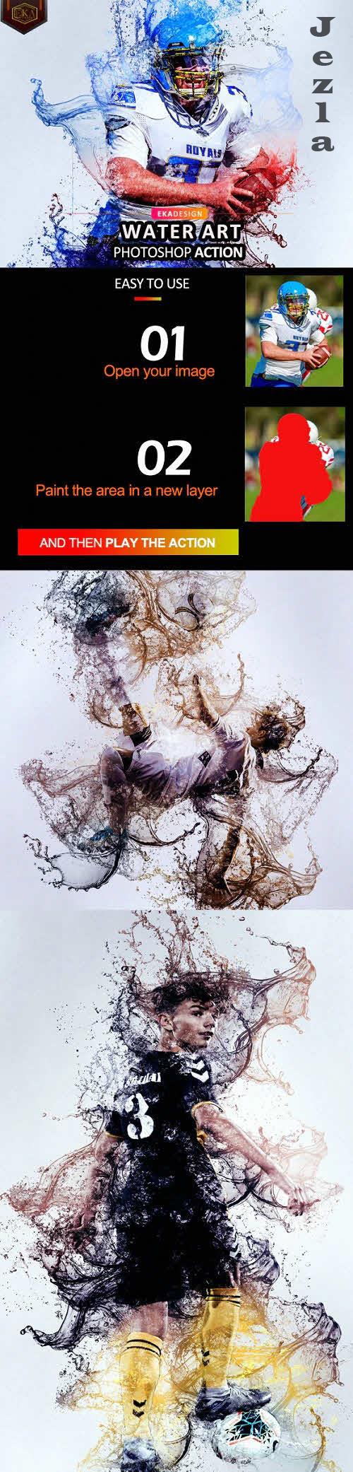 Water Art Photoshop Action - 38130249