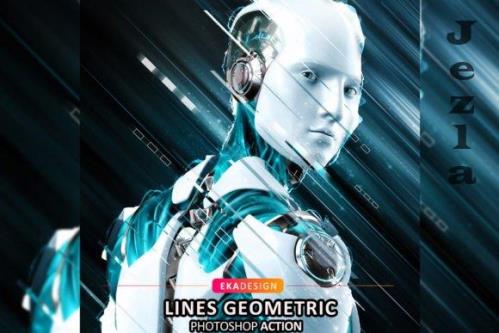 Lines Geometric Photoshop Action