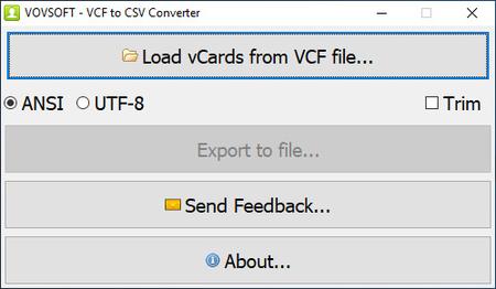VovSoft VCF to CSV Converter 3.5 Multilingual + Portable
