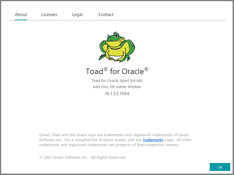 Toad for Oracle 2022 Edition 16.1.53.1594 (x86 - x64) 2338a5ee72a9ba1c6f53a9eebd675394