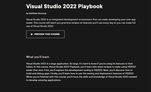 Visual Studio 2022 Playbook