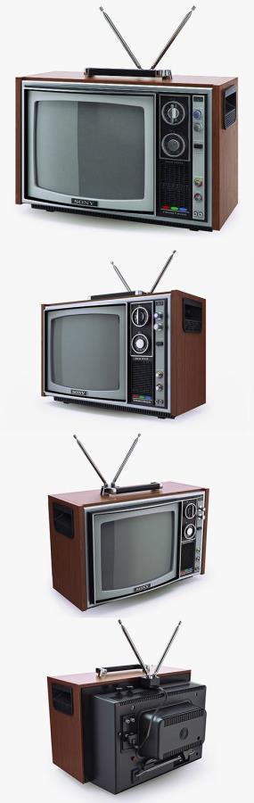Old TV - Sony trinitron kv 1300e 3D Model