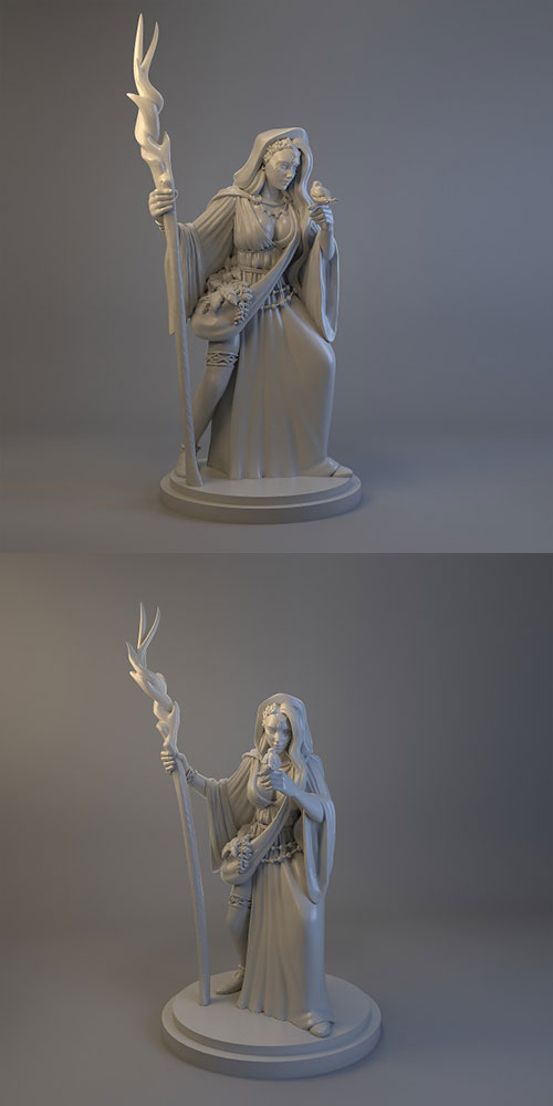 Eir Norse Goddess 3D Print