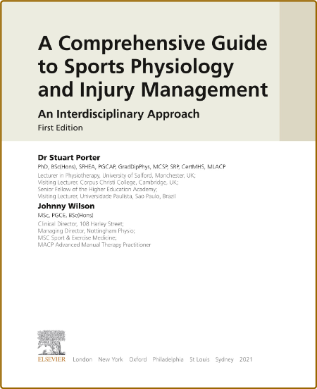 A Comprehensive Guide to Sports Physiology and Injury Management - an Interdiscipl...