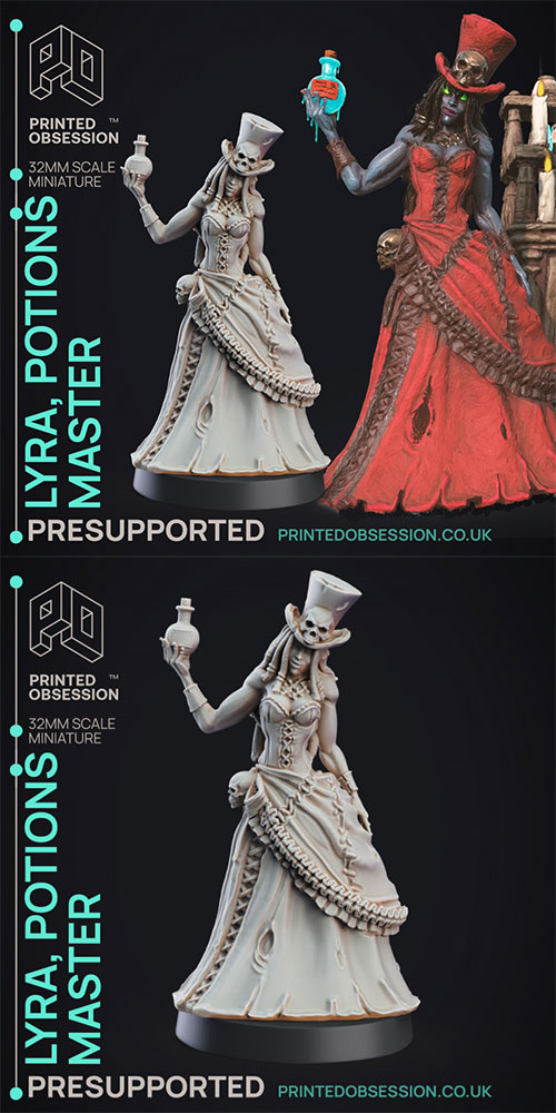 Potions Lady 3D Print