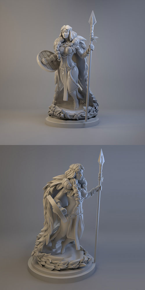 Freya Norse Goddess 3D Print