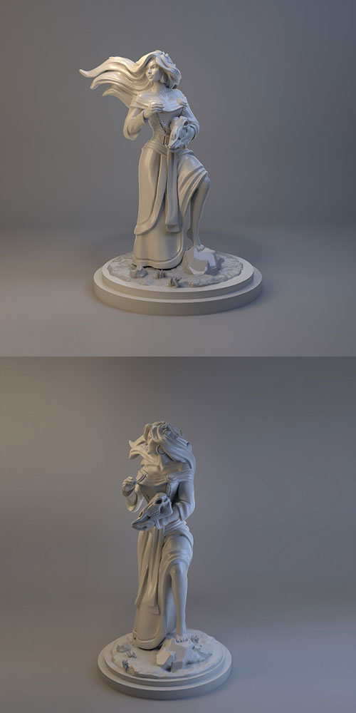 Gullveig Norse Goddess 3D Print