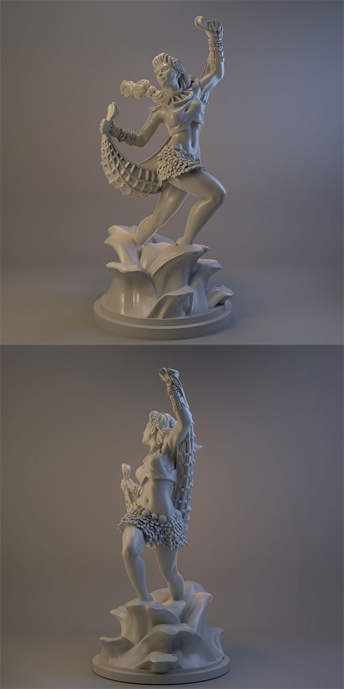 Ran Norse Goddess 3D Print