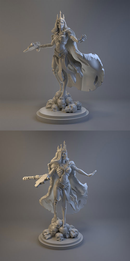 Hel Norse Goddess 3D Print