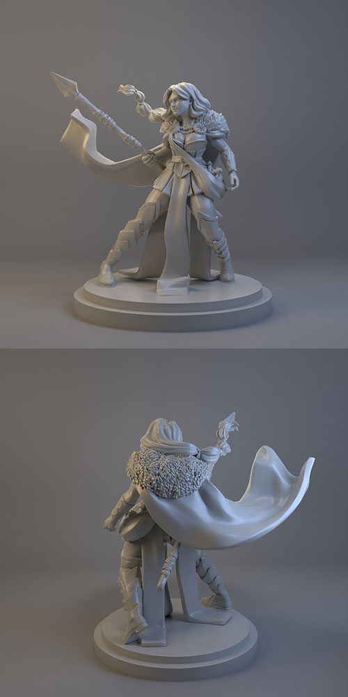 Gna Norse Goddess 3D Print