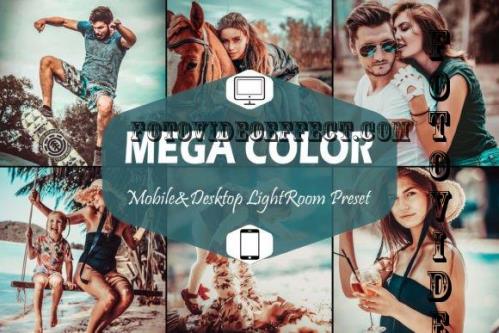 10 Mega Color Mobile & Desktop Lightroom Presets, Cinematic - 2001299