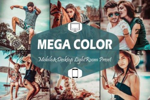 10 Mega Color Mobile & Desktop Lightroom Presets, Cinematic - 2001299