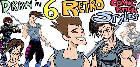 Draw in 6 Retro Comic Book Styles !