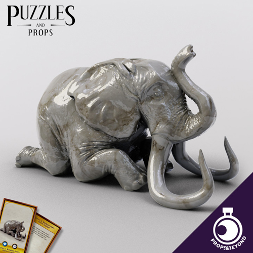 Figurine of Wondrous Power - Marble Elephant 3D Print