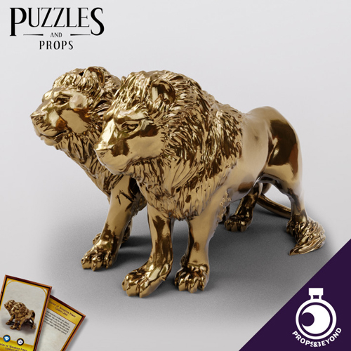 Gold Lions 3D Print