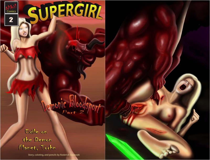 Roderick Swawyki - Supergirl: Issue 2 - Demonic Bloodsport Part 2 Porn Comic