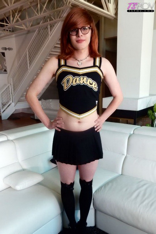 TsPov - Kimberly Sin - cute redhead trap Kimberly Sin cheers you on (2022 /...