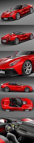 Ferrari F12 TRS Roadster 2014 3D Model