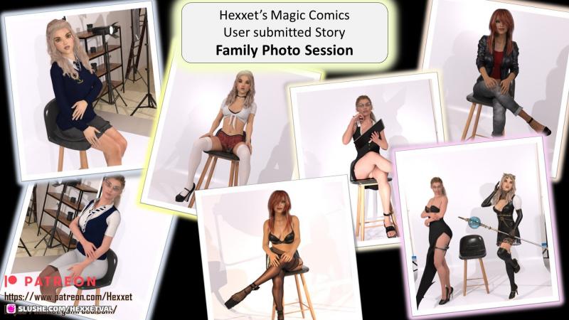 HexxetVal - Family Photo Session 3D Porn Comic