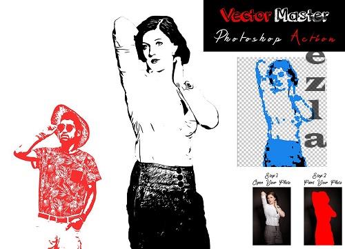 Vector Master Photoshop Action - 7466430