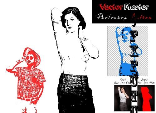 Vector Master Photoshop Action - 7466430