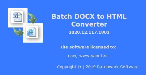 Batch DOCX to HTML Converter 2022.14.731.1976 B6457b49d03ee4751354323d74203a38