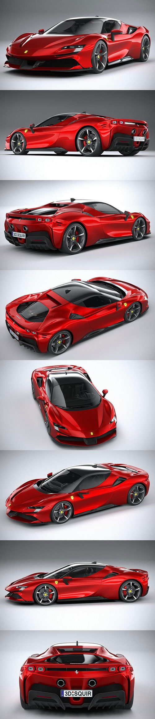 Ferrari SF90 Stradale 2021 3D Model