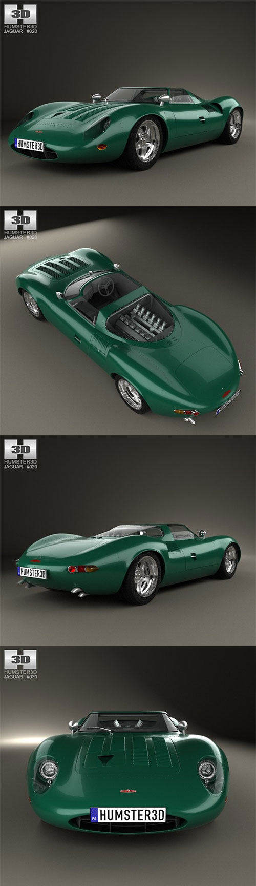 Jaguar XJ13 3D Model