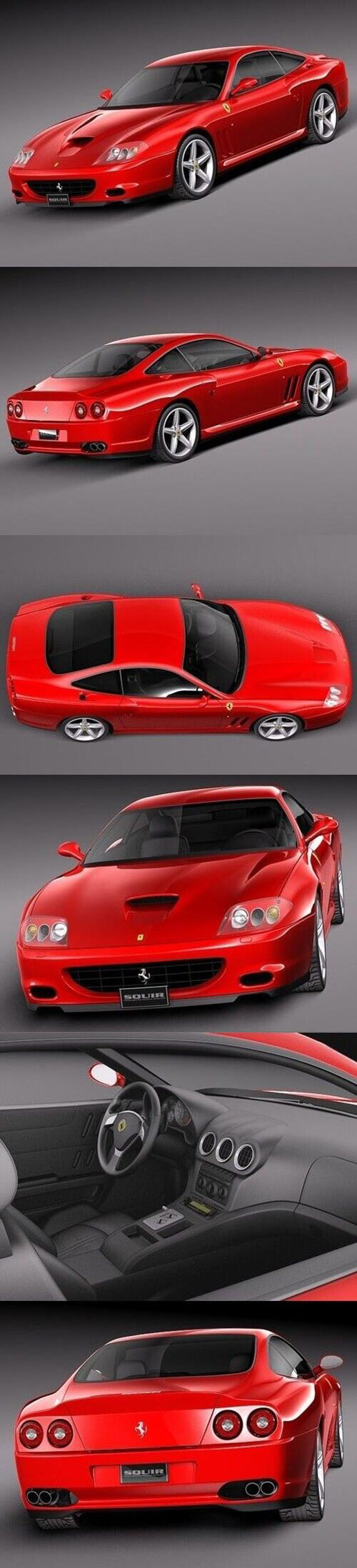Ferrari 575M Maranello 2002-2006 3D Model