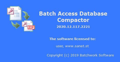 Batch Access Database Compactor 2022.14.731.2396 3478c24f32eb7949d2dbb82e0e595de8