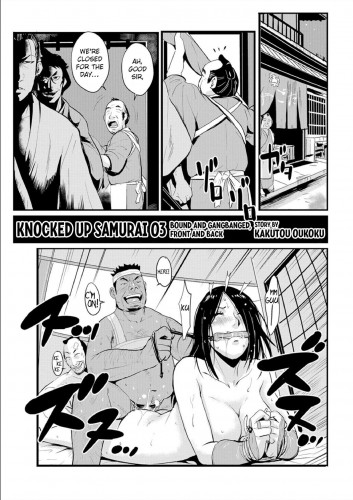 Knocked Up Samurai 03 Bound and Gangbanged, Front and Back Hentai Comic
