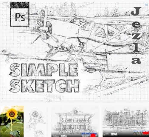 Simple Sketch Photoshop Action