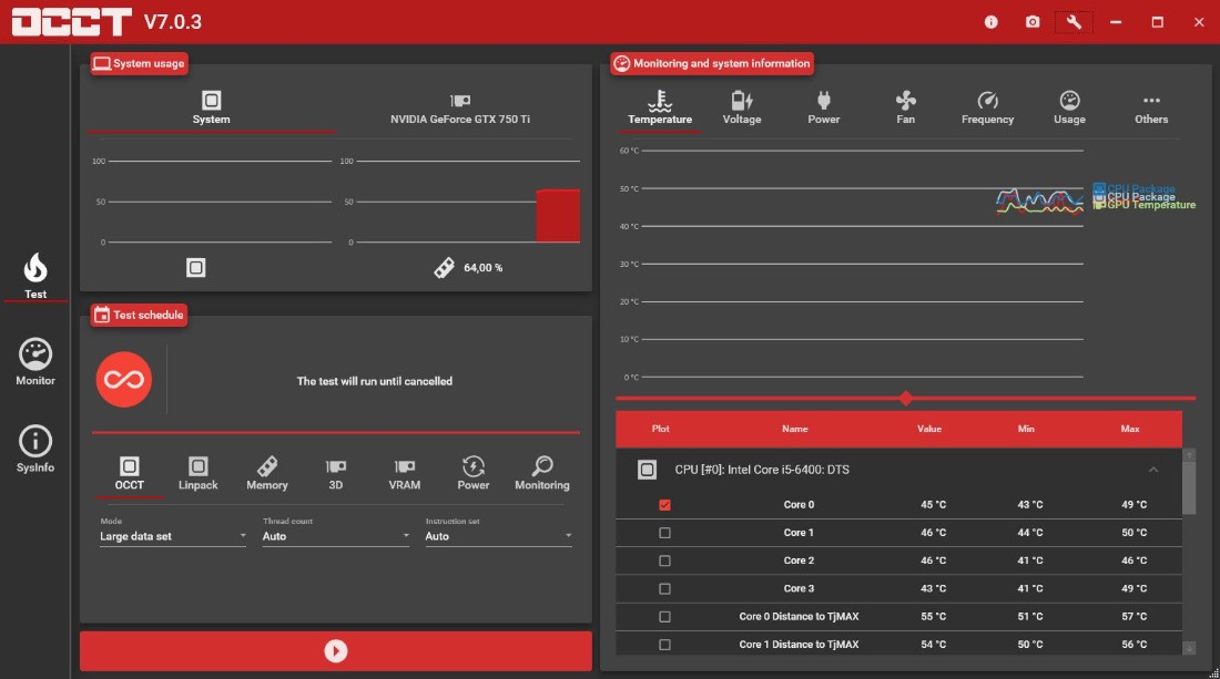 OCCT 11.0.11.99 (x64) Multilingual 485eb25feb395a125b7551437fd8e084