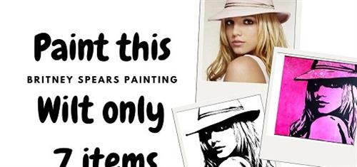 Portrait Painting – Acrylic painting of Britney Spears