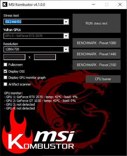 MSI Kombustor 4.1.17 (x64)