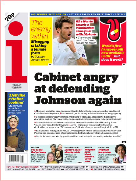 The i Newspaper - Issue 3623 [05 Jul 2022]