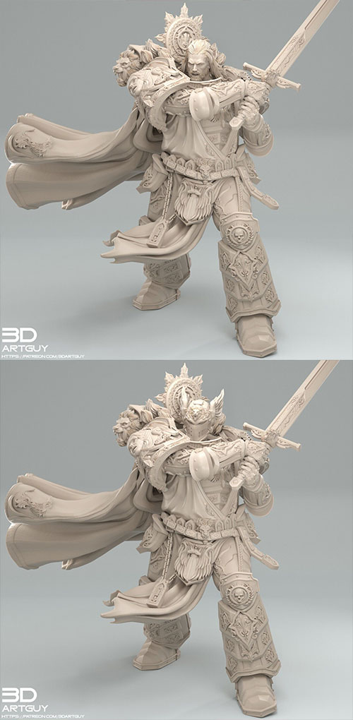 Lion Knight pose 1 3D Print
