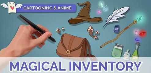 Object Drawing for Beginners - Designing Magical Items for a Fantasy Character