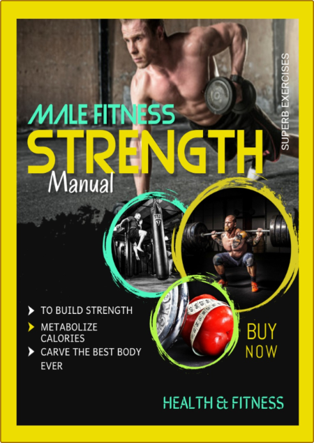 Male Fitness Strength Manual by Health & Fitness (2021)