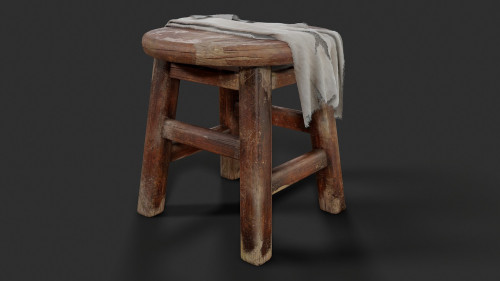 Old Wooden Stool Full Creation Process