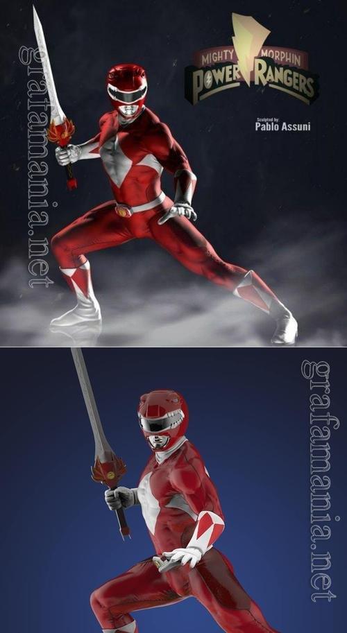 Power Ranger Red 3D Print