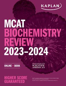MCAT Biochemistry Review 2023-2024 Online + Book (Kaplan Test Prep)