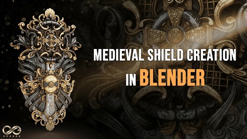 Create Super Detailed Shield In Blender Tutorial (Modeling, Texturing, Render)
