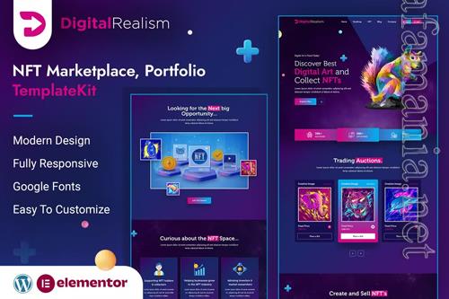 ThemeForest - Digital Realism NFT Elementor Template Kit 37717112