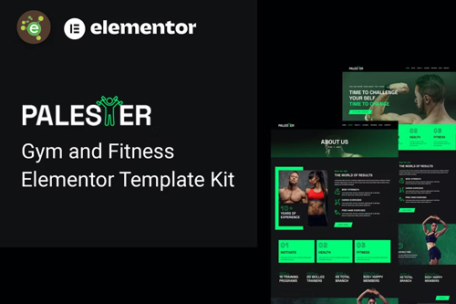 ThemeForest - Palester - Gym & Fitness Elementor Template Kit 38260522