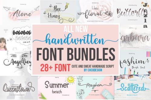 Big sale handwritten font bundle - 2055922