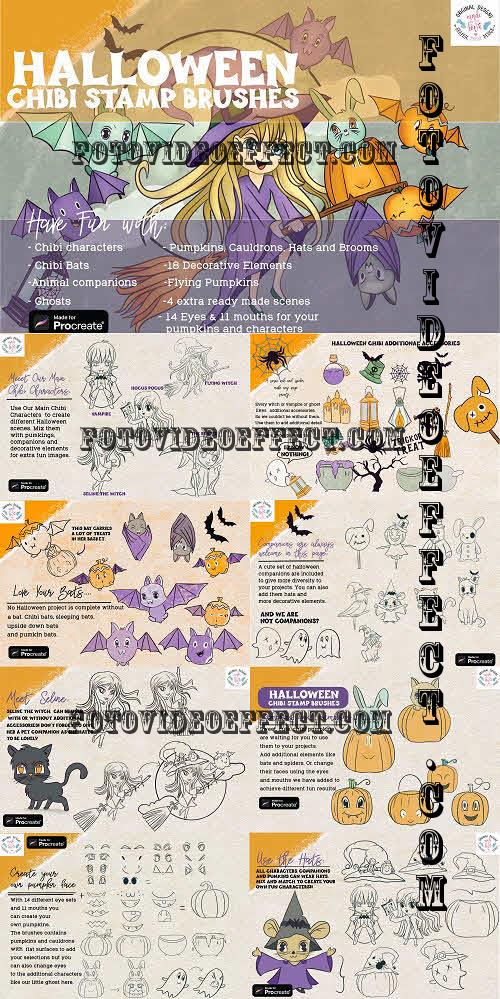 Halloween Procreate Stamps / Brushes - 1948479