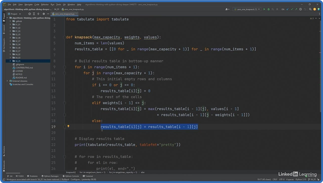 Linkedin Learning Algorithmic Thinking with Python Diving Deeper XQZT