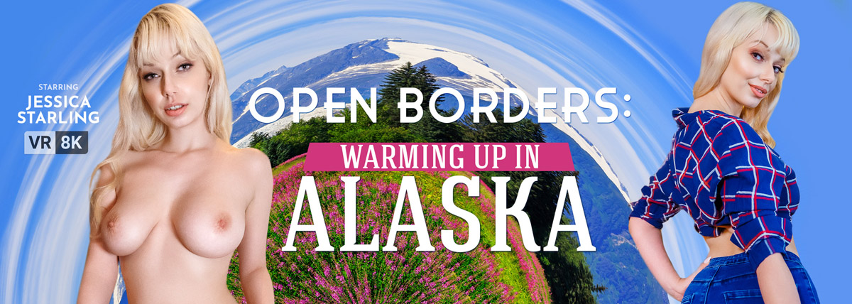[VRBangers.com] Jessica Starling (Open Borders: Warming Up In Alaska / 21.06.2022) [2022 г., Natural Tits, Big Tits, Blonde, Creampie Hairy, Virtual Reality, VR, 5K, 2700p]