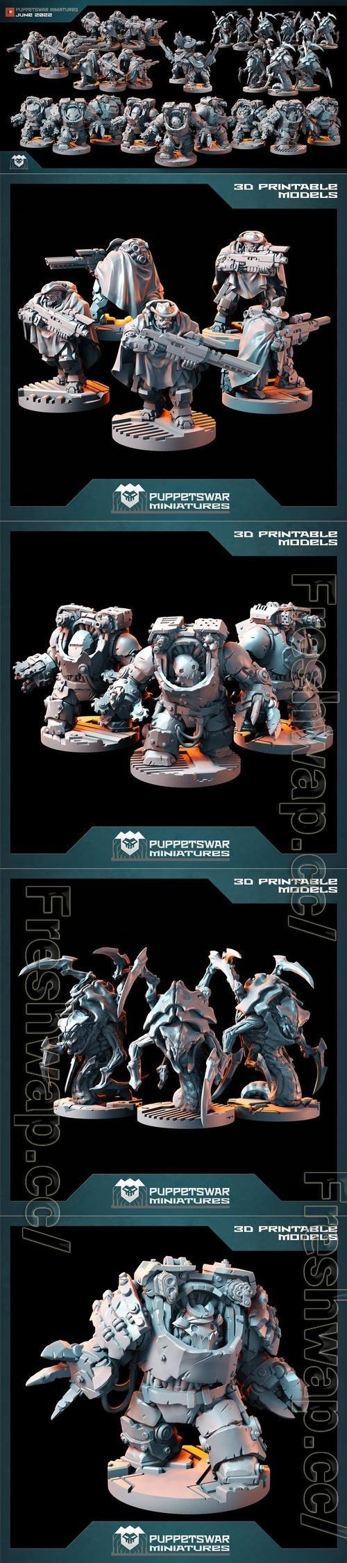 Puppetswar Miniatures June 2022 3D Print